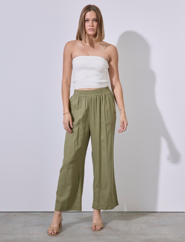 Pantalon Lino OLIVA