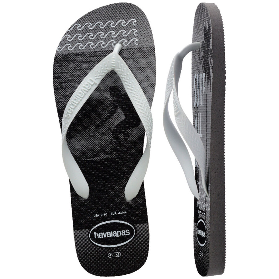 Sandalias de Hombre Havaianas Top Athletic Gris - Negro