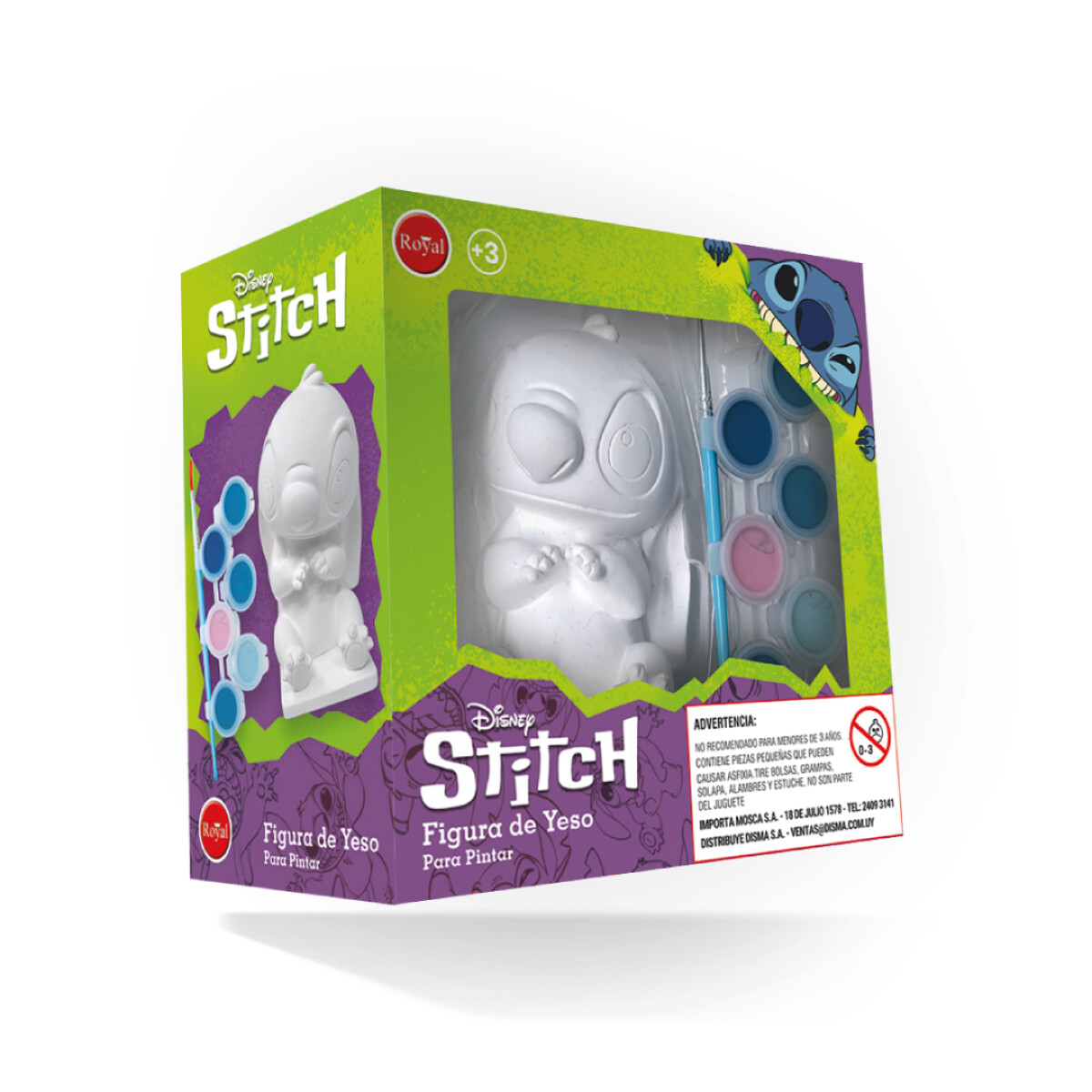 FIGURA DE YESO PARA PINTAR STITCH 
