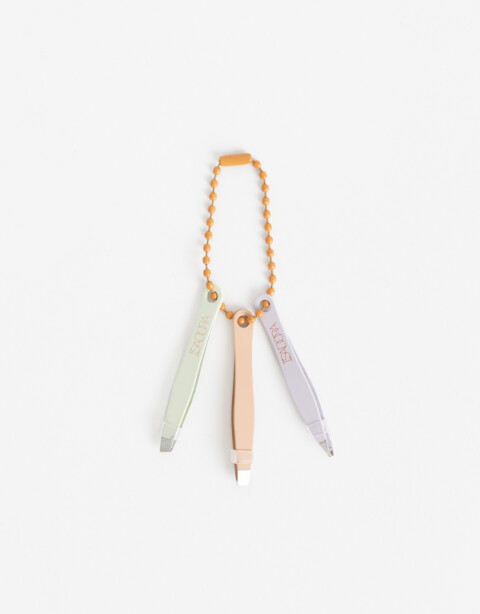 Complementos de cosmética para rostro Herramientas para ojos Set De Mini Pinzas De Depilar - Combinacion Tricolor