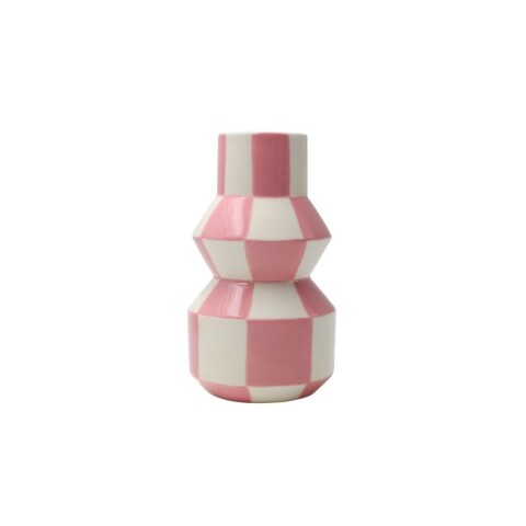 FL-CELE Florero De Cerámica Celestino Altura: 7,5cm Que Rico - Squares&stripes