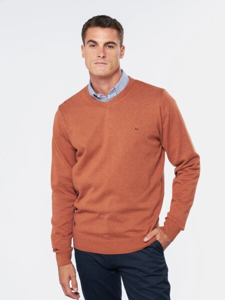 BUZO LEGACY 6564 ESC.V LISO TERRACOTA