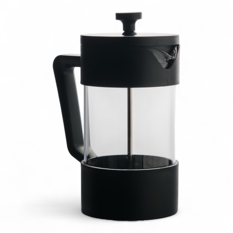 Cafetera Prensa Francesa Borosilicato 600 Ml Filtro Acero Inox 304 Negro