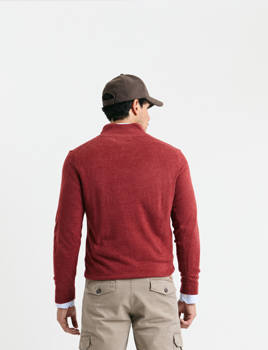 470415 REMERA HARRINGTON LABEL Naraja Melange