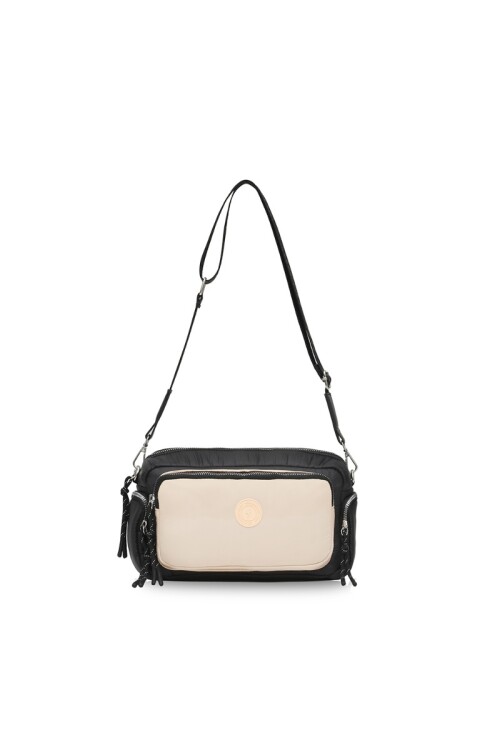 Bandolera puffer Beige