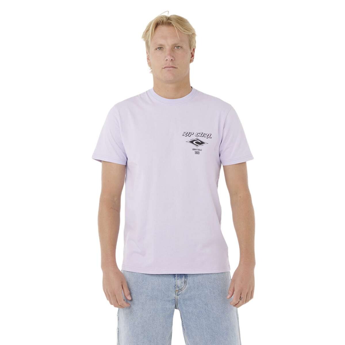 Remera Rip Curl Fade Out Icon - Lila 