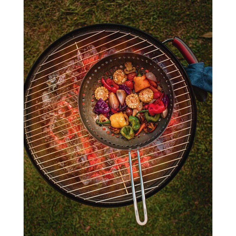 Wok para Parrilla Perforado Tramontina Churrasco con Mango 26cm Wok para Parrilla Perforado Tramontina Churrasco con Mango 26cm