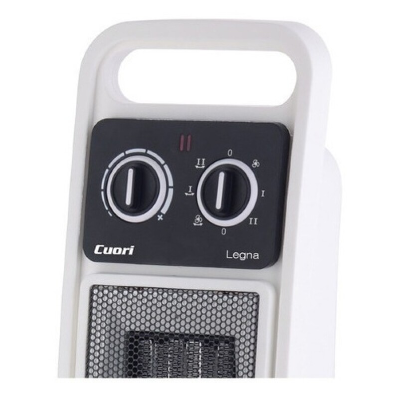 Caloventilador de pie Cuori Legna 2000w con función oscilante Blanco