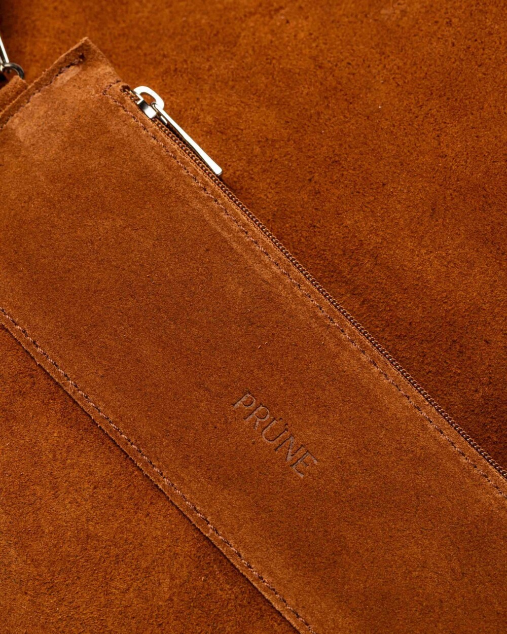 Bolso The Shopping en cuero gamuza Oxido