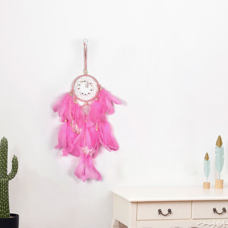 Atrapasueños Blanco Dije Rosa