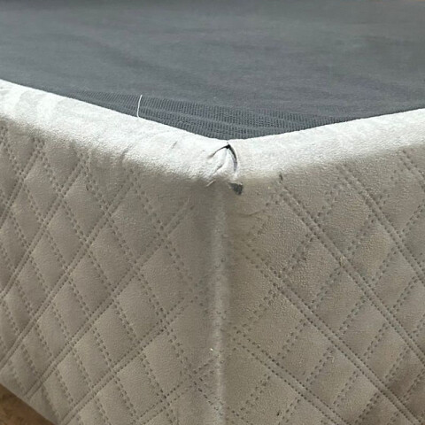 [OUTLET] Base box Barcelona 2 Plazas Tela Gris Suede Cuadriculada [SIN PATAS] [OUTLET] Base box Barcelona 2 Plazas Tela Gris Suede Cuadriculada [SIN PATAS]