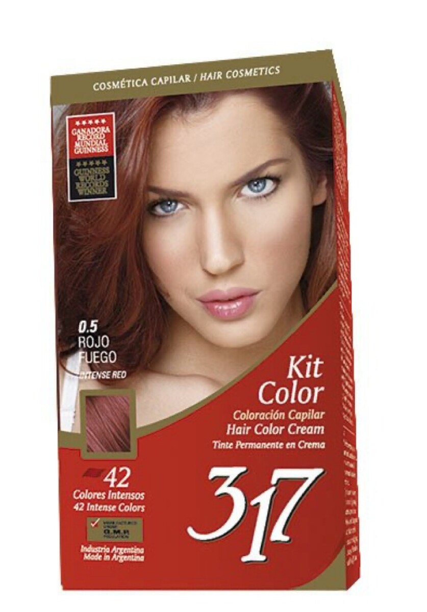 Tinta Kit 317 Varios Colores - Rojo Fuego 0,5 
