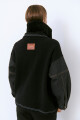 CAMPERA DENIM MESH NEGRO