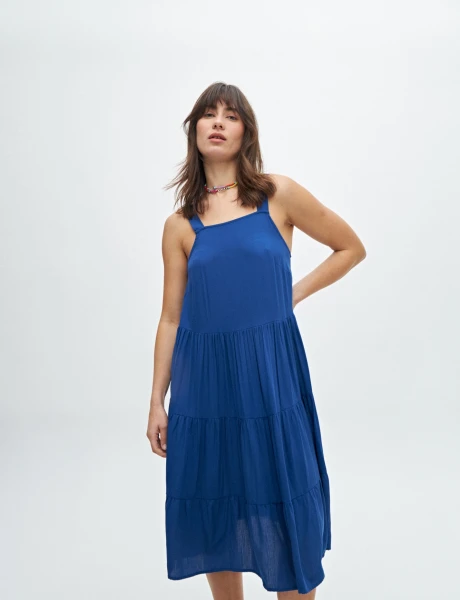 Vestido Jade Azul francia