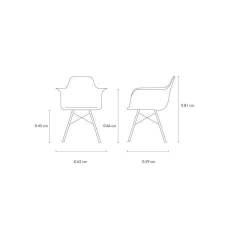 Sillas Eames con Apoyabrazos Sillas Eames con Apoyabrazos