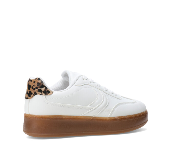 Championes de Mujer Miss Carol PUPEF con suela caramelo Blanco