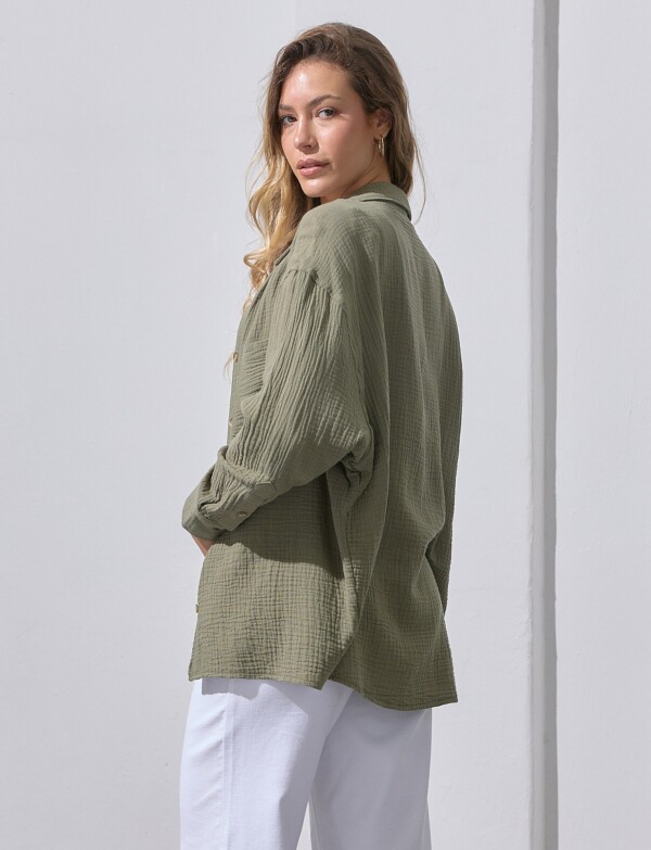 Camisa Bolsillo OLIVA