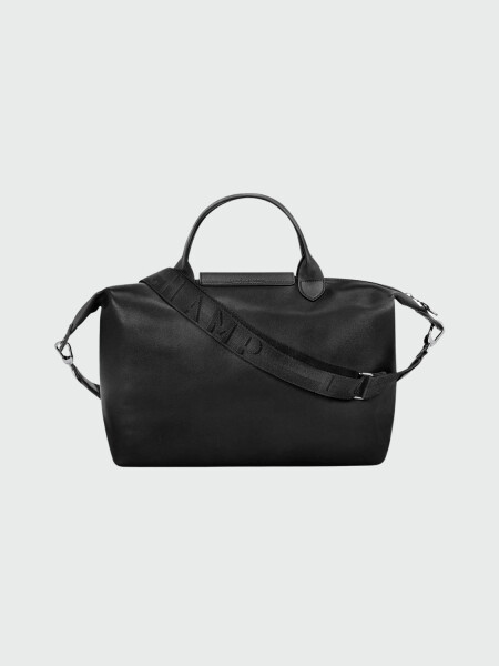 Longchamp -Cartera de gran capacidad en cuero, Le pliage Xtra Negro