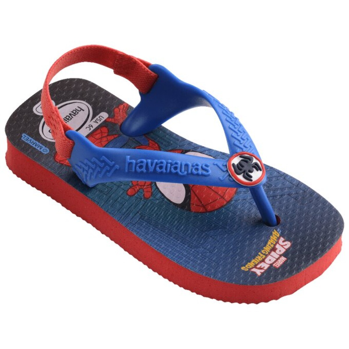 Sandalias Infantiles Havaianas New Baby Heroes - Rojo Rubi 