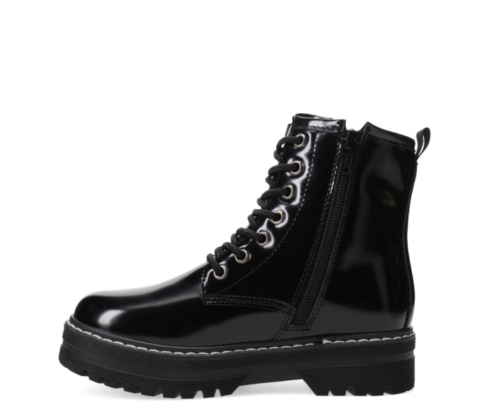 Botas de Niña MINI Miss Carol LEAVEN acordonada Negro (Charol)