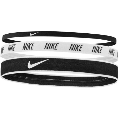Bandas Nike Mixed Width Vinchas 3-Pack Unisex Negro