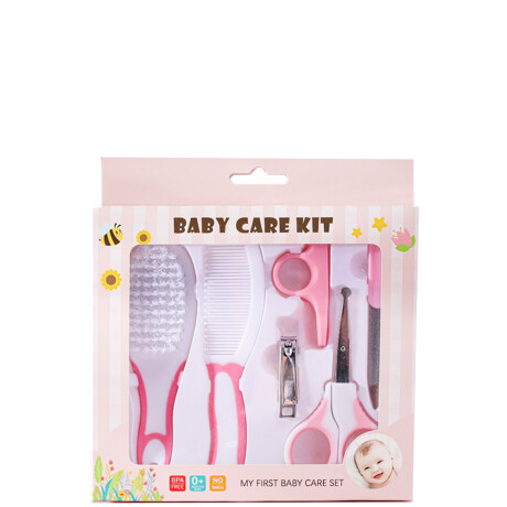 Set De Cuidados Básico Para Bebé Rosa