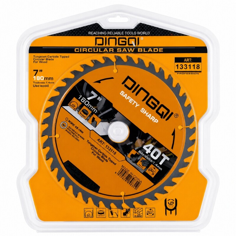 DINGQI HOJA SIERRA CIRCULAR 180 MM x 40 DIENTES Dingqi Hoja Sierra Circular 180 Mm X 40 Dientes