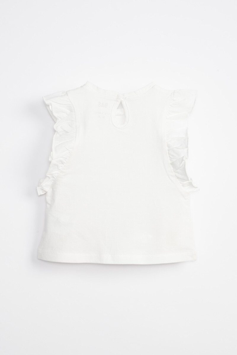 Musculosa volados Blanca