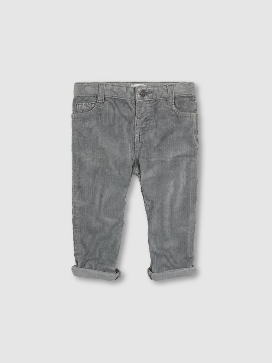 Pant. Largo Pana 5 Bolsillos Gris