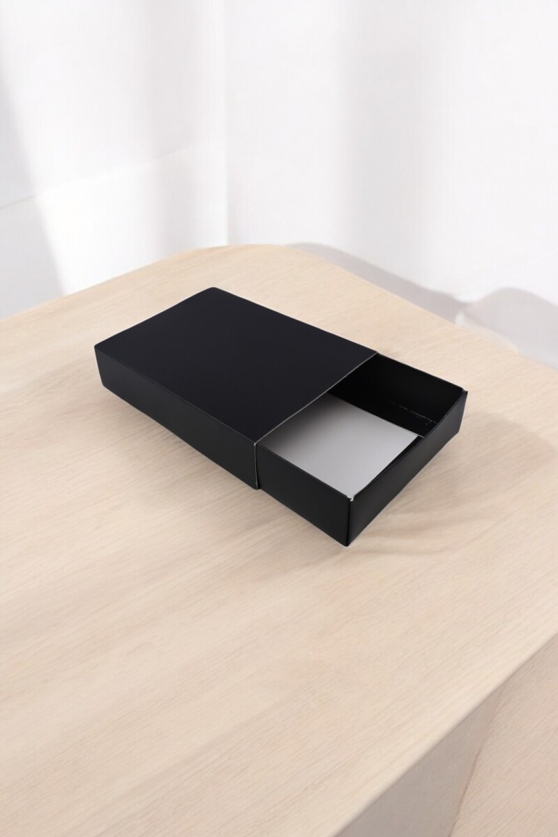 Caja eco 13 tipo caja fosforo 10x14x3 cm. - NEGRO 