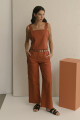 PANTALON LINO GAIA BRICK