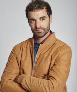 Campera bomber gamuza tostado