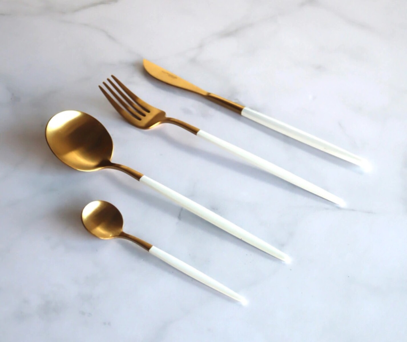 Juego De Cubiertos Volf Box 24 Metro Blanco 