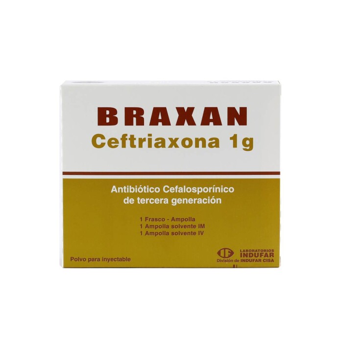 BRAXAN 1 GRAMO I.M. / I.V. AMPOLLA X 1 A única