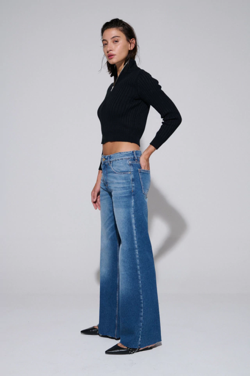 JEAN WIDE LINCE Azul