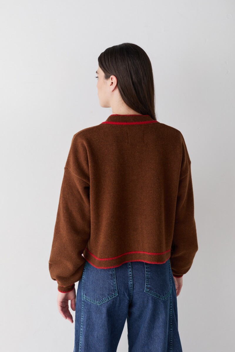 PREVENTA CARDIGAN TERRO WINTER Chocolate