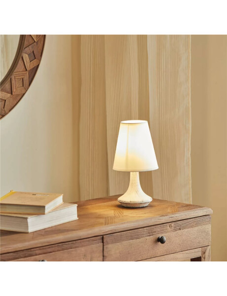 LAMPARA DE MESA BASE PORCELANA 16X16X30CM BLANCO LAMPARA DE MESA BASE PORCELANA 16X16X30CM BLANCO