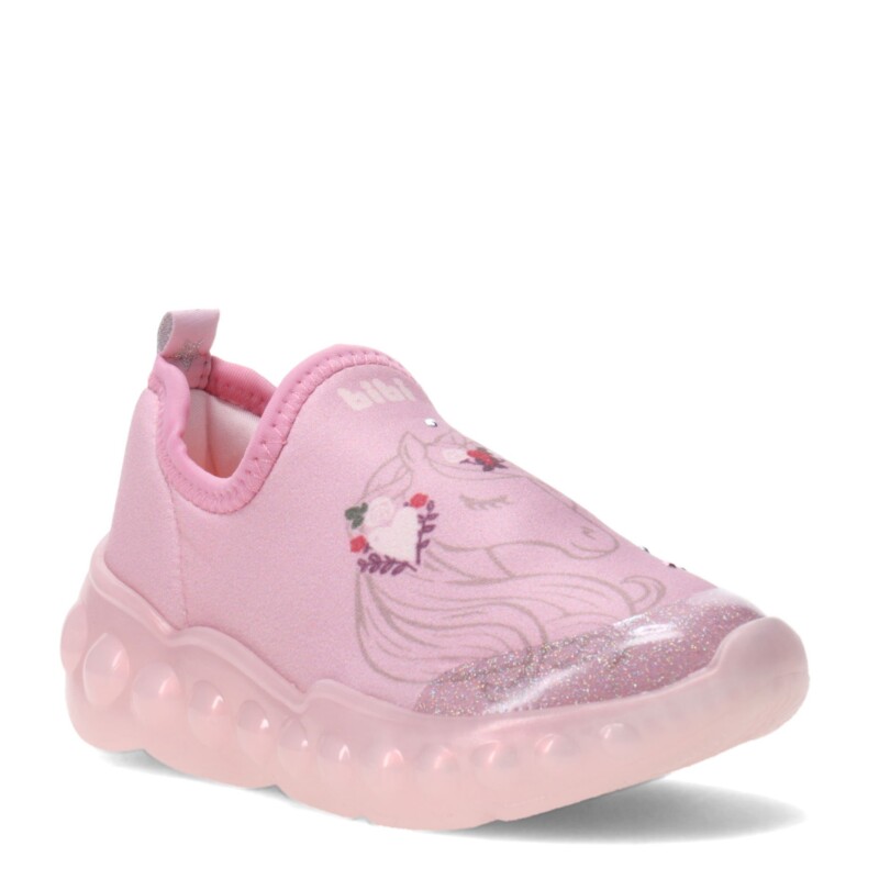 Championes Infantiles Bibi Roller Celebration Unicornio c/Luces Rosa