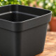 Maceta cuadrada 1,9 lts NEGRO