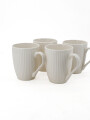 TAZA BLANCA PACK X4 BLANCO
