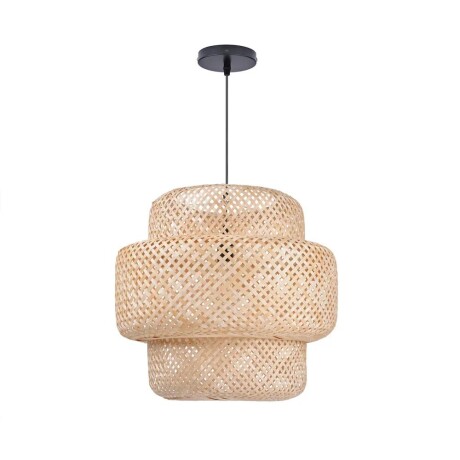 Lámpara Colgante de bambú natural, estilo rústico 40cm de altura 45 cm de diámetro Lámpara Colgante de bambú natural, estilo rústico 40cm de altura 45 cm de diámetro