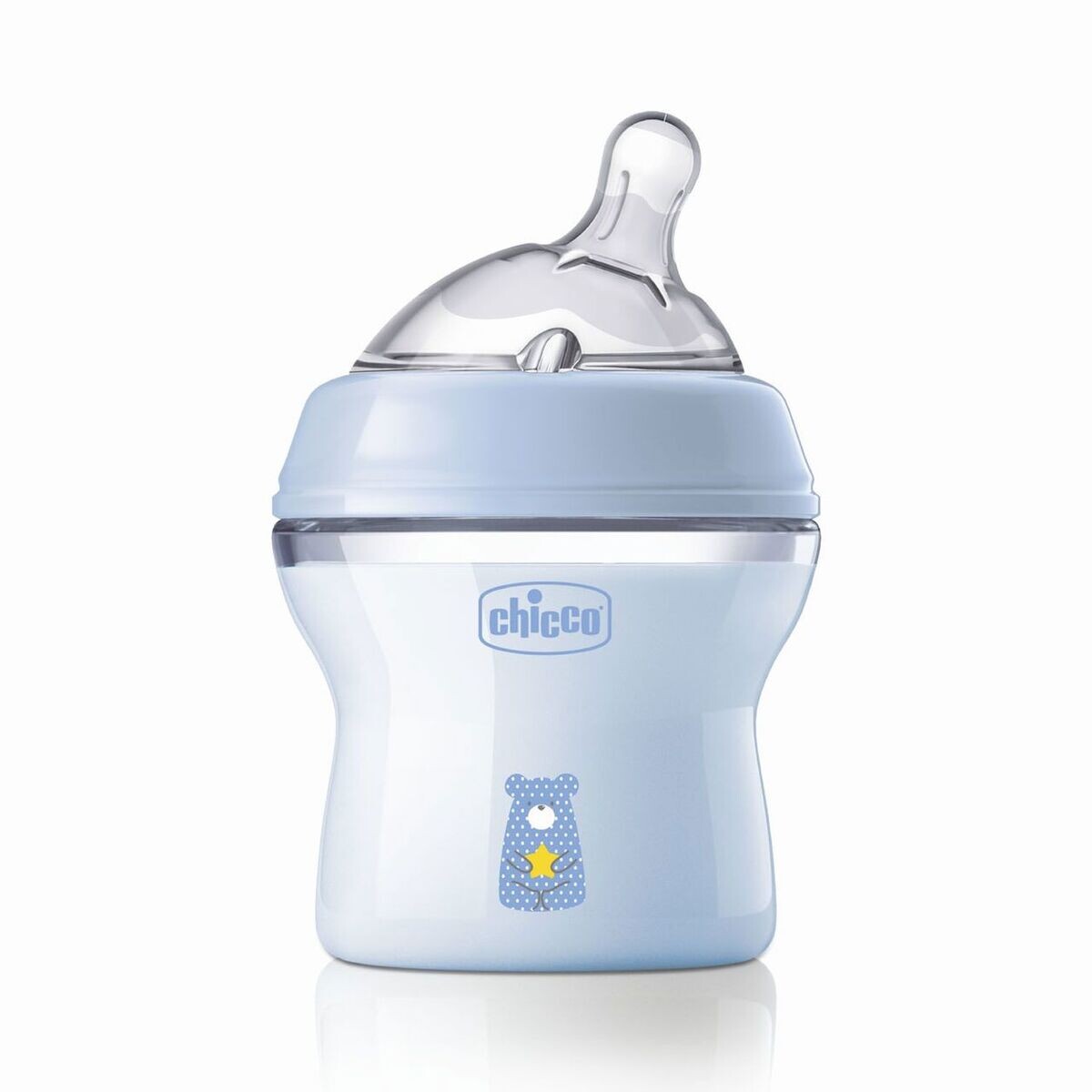 CHICCO BIBERON NAT.FEELING AZUL+OM81311 