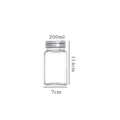 Frascos de vidrio hermético 7x11.6cm 200ml Frascos De Vidrio Hermético 7x11.6cm 200ml