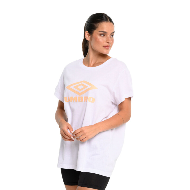 Remera de Mujer Umbro Logo Blanco - Rosado Coral