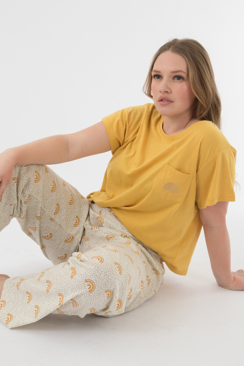Pijama eleonore - Mostaza 