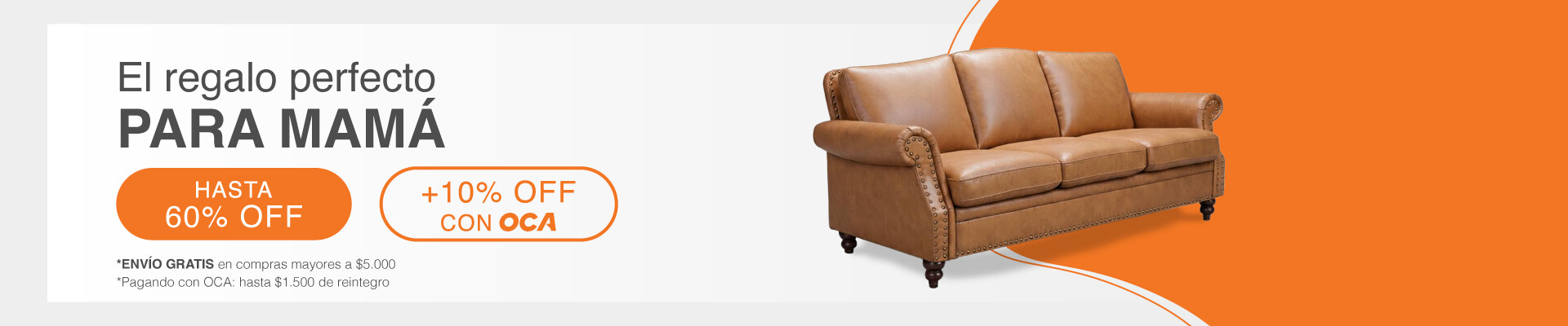 60% OFF + 10% OFF CON OCA