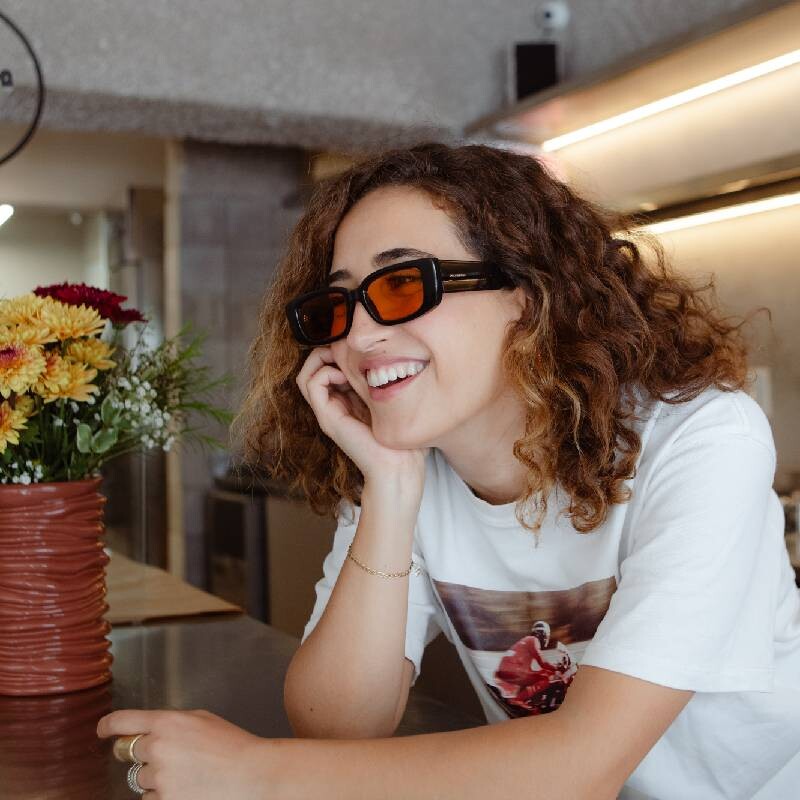 Lentes de Sol Chilli Beans Bremen Negro - Naranja