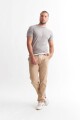 Remera con detalles a contratono GRIS CLARO