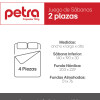 Sábanas 2 Plazas Juego 4 Piezas C/ Funda Almohadas Polyester Blanco Liso Sábanas 2 Plazas Juego 4 Piezas C/ Funda Almohadas Polyester Blanco Liso