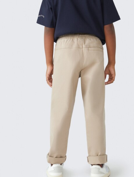 PANTALÓN INFANTIL CON CORDÓN BEIGE